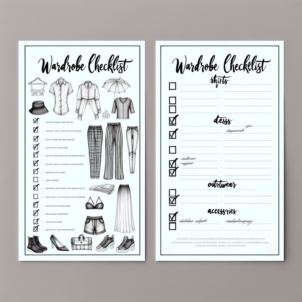 “Free Printable Wardrobe Checklist”