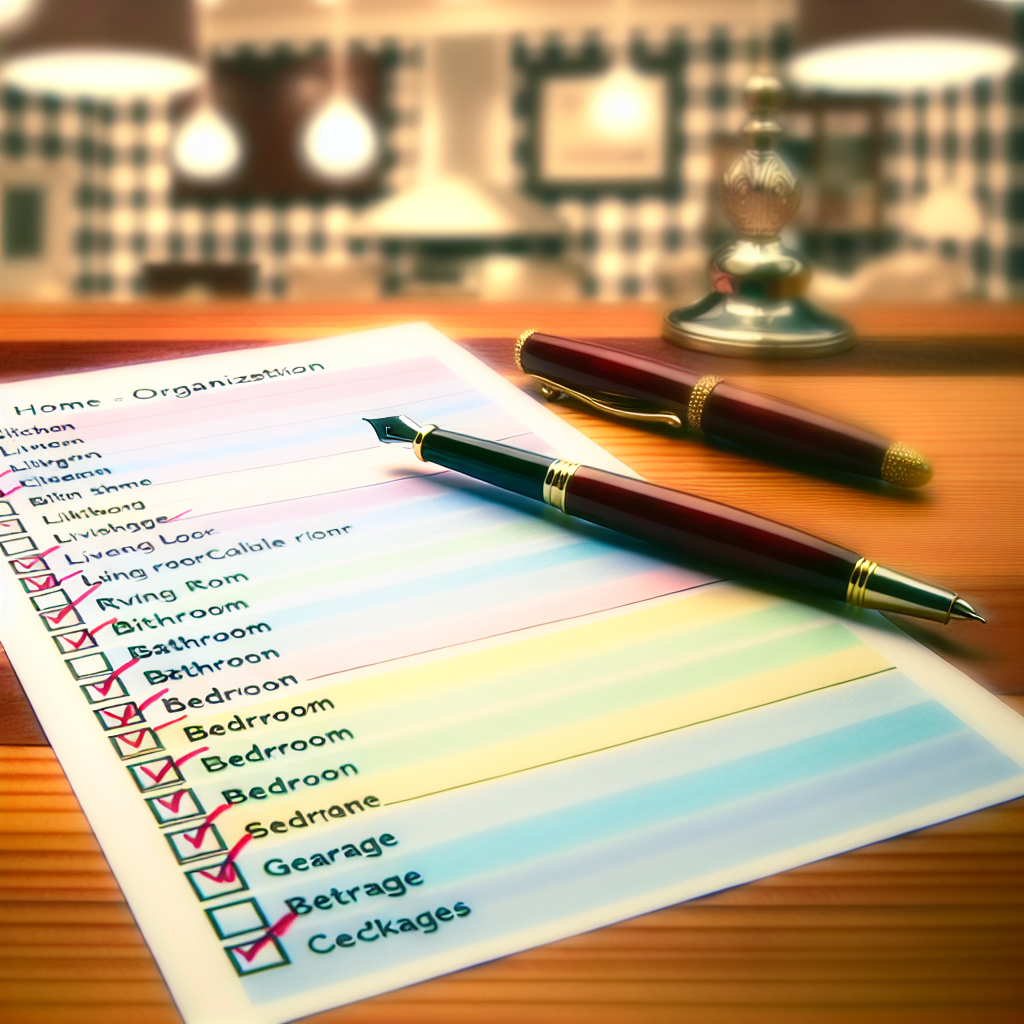 “Home Organization Checklist”